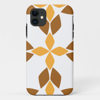 Funda Para iPhone 11 hermoso patrón floral marrón