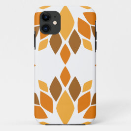 Funda Para iPhone 11 hermoso patrón floral marrón