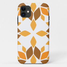 Funda Para iPhone 11 hermoso patrón floral marrón