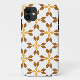 Funda Para iPhone 11 hermoso patrón floral marrón