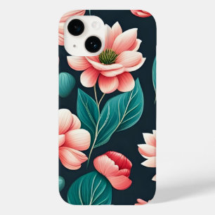 Funda Para iPhone 14 De Case-Mate Hermoso patrón floral rosado