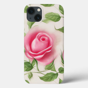 Funda Para iPhone 13 Hermoso patrón rosa suave de primavera pastel