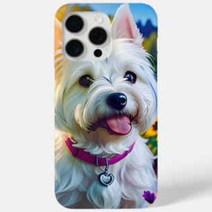 Funda Para iPhone 15 Pro Max Hermoso Perro de Cachorro Ocupado Córrido Uno