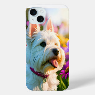 Funda Para iPhone 15 Mini Hermoso Perro de Cachorro Oeste