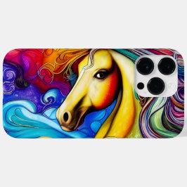 Funda Para iPhone 14 Pro Max De Case-Mate Hermoso retrato de caballo arco iris