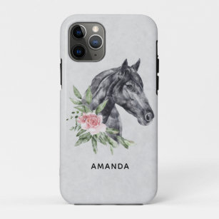 Funda Para iPhone 11 Pro Hermoso retrato de cabeza de caballo