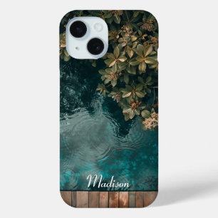 Funda Para iPhone 15 Hermoso rincón tranquilo de la piscina
