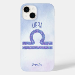 Funda Para iPhone 14 De Case-Mate Hermoso Rótulo de Astrología Libra Personalizado P