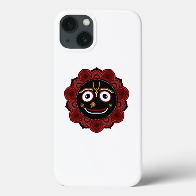 Funda De Case-Mate Para iPhone Hermoso Señor Jagannath Puri Devoción Hindú (Reverso)