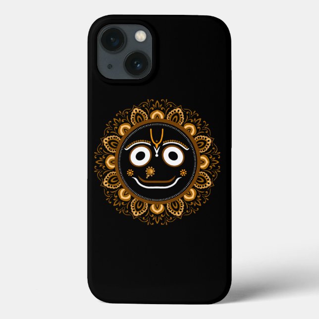 Funda De Case-Mate Para iPhone Hermoso Señor Jagannath Puri Devoción Hindú (Reverso)