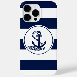Funda Para iPhone 14 Pro Max De Case-Mate Hermoso símbolo azul oscuro Anchor estilo náutic