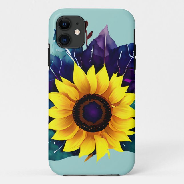 Funda De Case-Mate Para iPhone Hermoso Sunflower (Reverso)