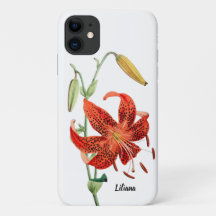 Hermoso Tigre Rojo Lily Floral