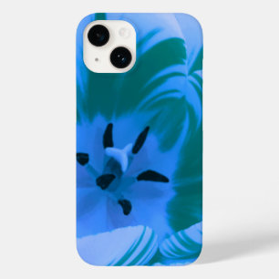 Funda Para iPhone 14 De Case-Mate Hermoso Tulipán Azul
