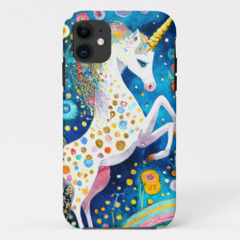 Funda Para iPhone 11 Hermoso Unicornio de Fantasía