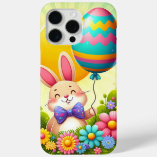 Funda Para iPhone 15 Pro Max Hermoso y colorido conejito de Pascua