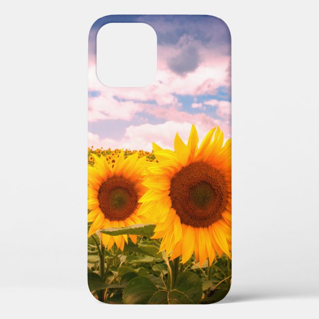 Funda De Case-Mate Para iPhone Hermosos girasoles de verano  (Reverso )
