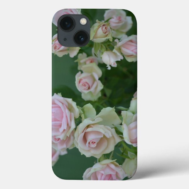 Funda De Case-Mate Para iPhone Hermosos rosas de jardín rosa claro (Reverso)