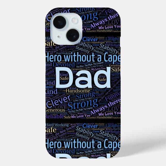 Funda De Case-Mate Para iPhone Hero Dad Personalizado (Reverso )