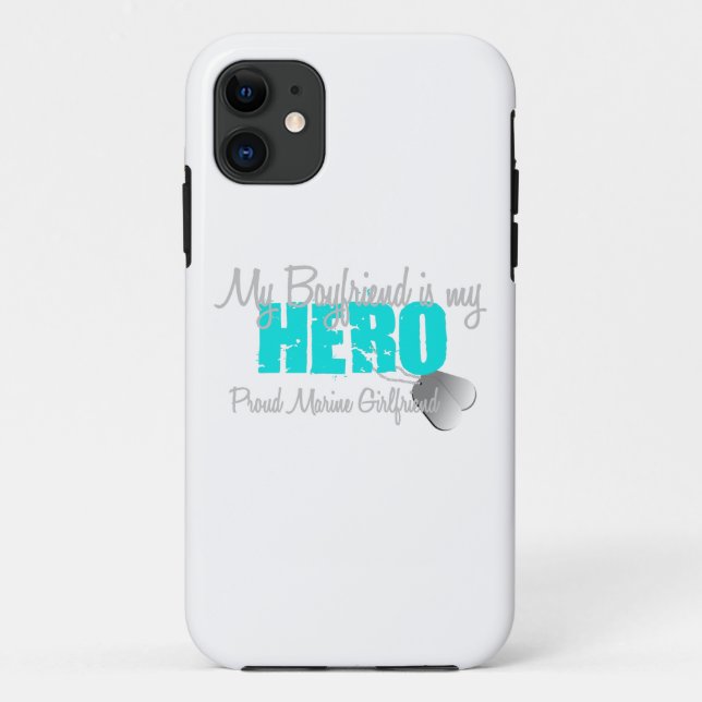 Funda De Case-Mate Para iPhone Héroe marino de la novia (Reverso)
