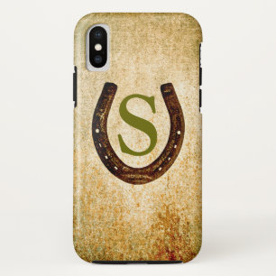 Funda Para iPhone X Herradura con monograma para personalizar
