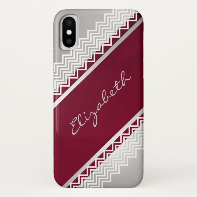 Funda De Case-Mate Para iPhone Herringbone Lace Personalizado (Reverso)