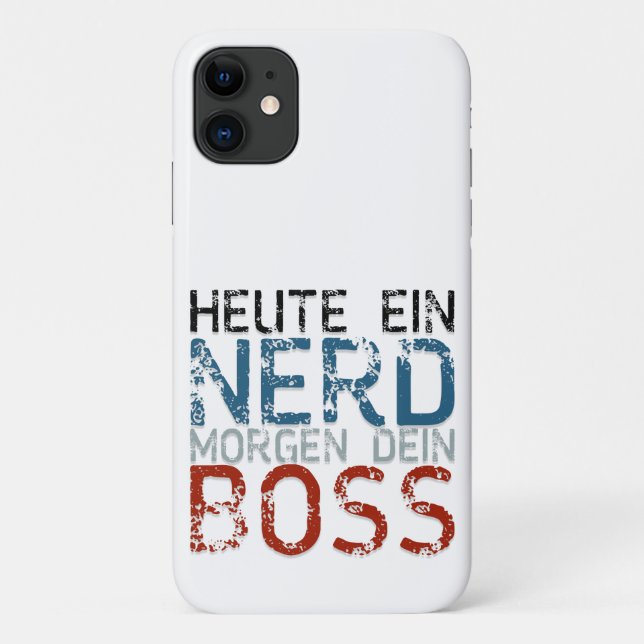 Funda De Case-Mate Para iPhone Heute en Nerd, morgen dein Boss (Reverso)