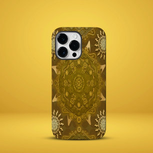 Funda Para iPhone 14 Pro Max De Case-Mate Hexa Golden Ursidae moderno