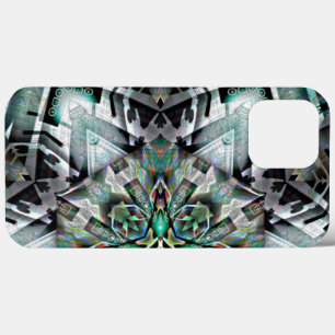 Funda Para iPhone 13 Pro Max Hexagón con banner de sobras y graffiti, digital