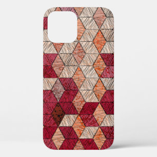 Funda Para iPhone 12 Hexagones bordados: Impresión de arte bohemio.