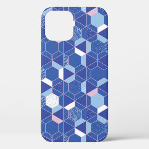 Funda Para iPhone 12 Hexagones, triángulos: patrón abstracto geométrico