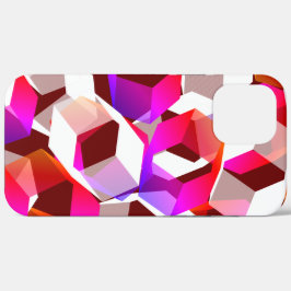 title_seo2 hexágonos blancos, rojos o rosados sobre fondo roj
