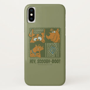 Funda Para iPhone X Hey Scooby-Doo Tribal Square Graphic