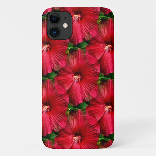 Funda De Case-Mate Para iPhone Hibisco Rojo...... (Reverso)