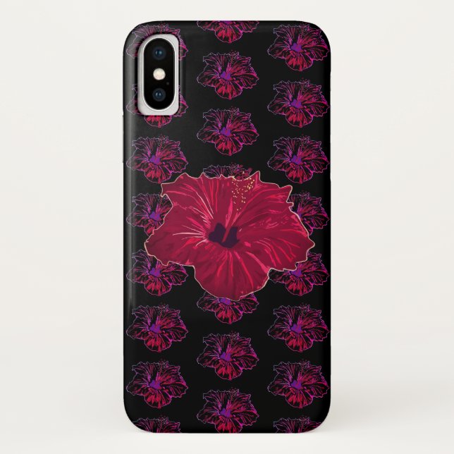 Funda De Case-Mate Para iPhone Hibiscus Love (Reverso)
