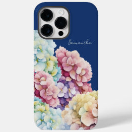 Funda Para iPhone 14 Pro Max De Case-Mate Hidrangea de color de agua azul personalizado