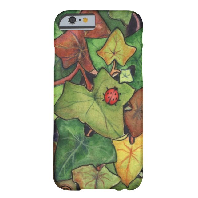 Funda De Case-Mate Para iPhone Hiedra y mariquita (Reverso)