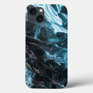 Funda Para iPhone 13 Hielo Azul Abstracto En Cueva De Hielo
