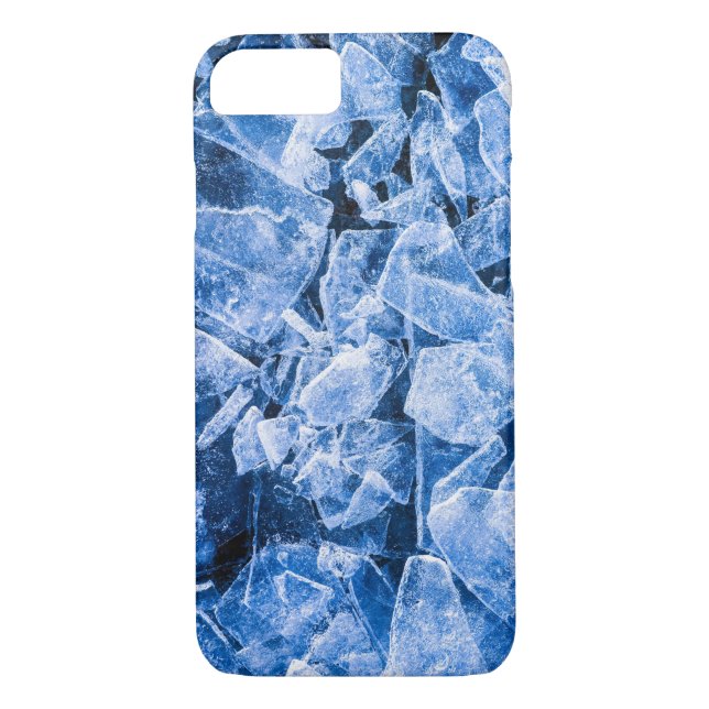 Funda De Case-Mate Para iPhone Hielo azul roto (Reverso)