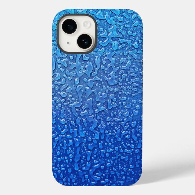 Funda De Case-Mate Para iPhone Hielo Metalizado Azul (Reverso )