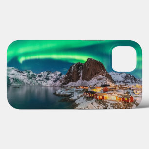 Funda Para iPhone 13 Hielo y nieve   Luces boreales, Noruega