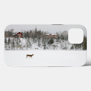 Funda Para iPhone 13 Hielo y nieve Venado en Quebec de nieve, Canadá