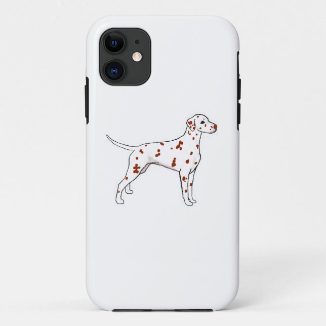 Funda De Case-Mate Para iPhone Hígado Dalmatian (Reverso)