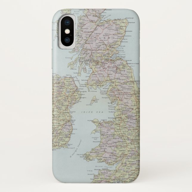Funda De Case-Mate Para iPhone Highroads principales de las islas británicas (Reverso)