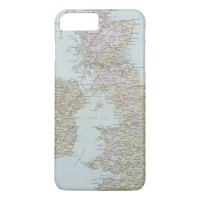 Funda De Case-Mate Para iPhone Highroads principales de las islas británicas (Reverso)