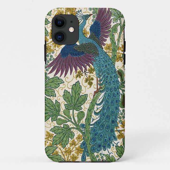 Funda De Case-Mate Para iPhone Higo y pavo real (Reverso)