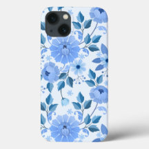 hija de regalo de diseño floral azul