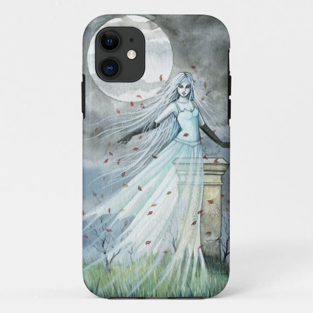 Funda De Case-Mate Para iPhone Hillside Ghost Paranormal Gótica Fantasía Arte (Reverso)