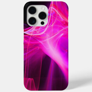 FUNDA PARA iPhone 15 PRO MAX HINCHAS FRACTALES EN FUCHSIA PURPLE PINK