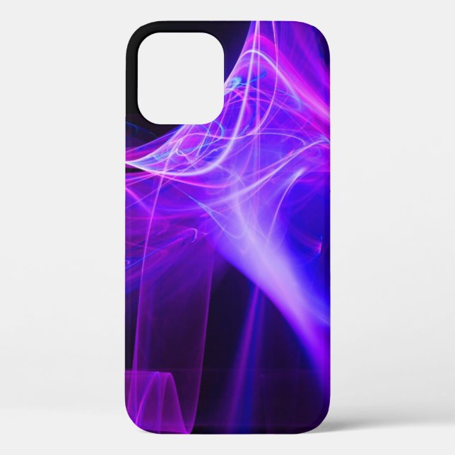FUNDA DE Case-Mate PARA iPhone HINCHAS FRACTALES EN ROSA PURPLE AZUL (Reverso )